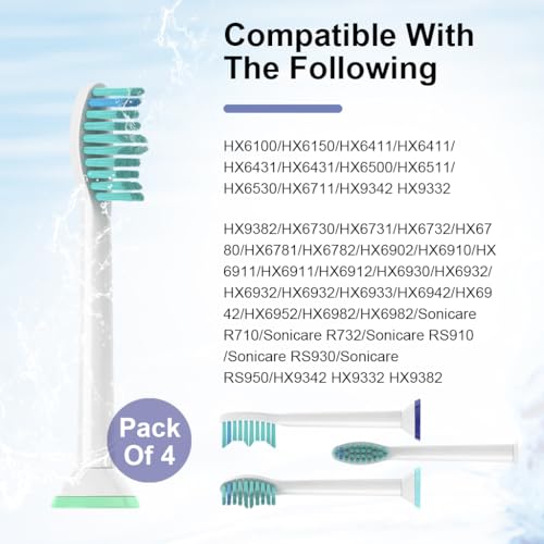 MAYCREATE® 8PCS Toothbrush Replacement Heads for Philips Sonicare Soft Dupont Bristles Electric Suitable MAYCREATE® 8PCS Toothbrush Replacement Heads for Philips Sonicare Soft Dupont Bristles Electric Suitable